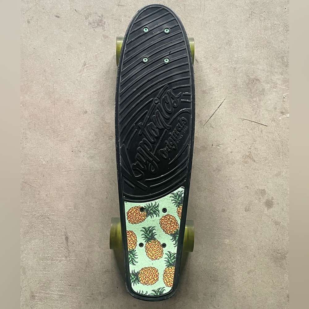 Pineapple Patterned Penny Board Skateboard